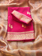 Cherry red silk suit set