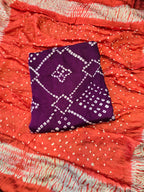 Pure ajrakh modal hand made suit set