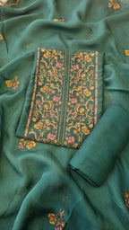 Rama green russian silk suit set