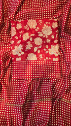 Red Maheswari Silk Suit Set