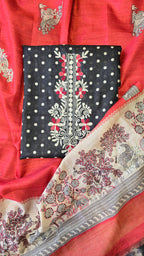 Semi Tussar 3pc Suit Set