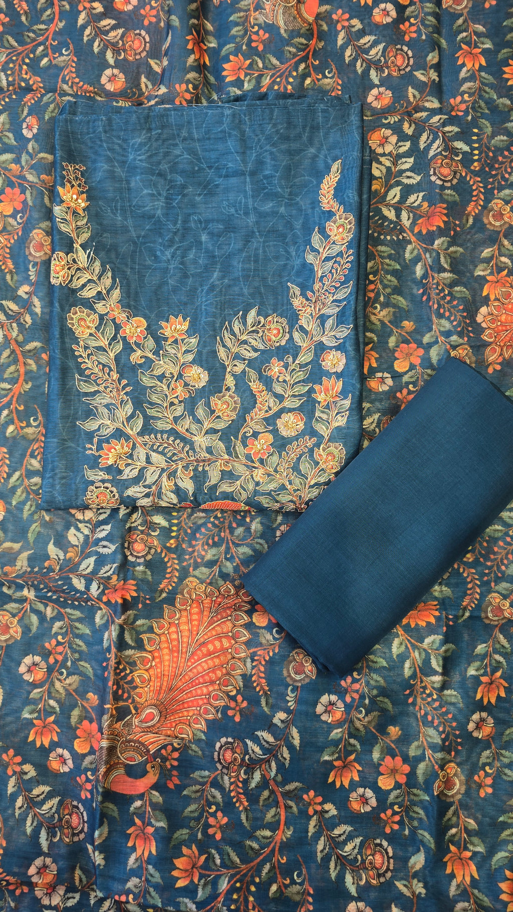 Handloom Chanderi 3pc Suit Set