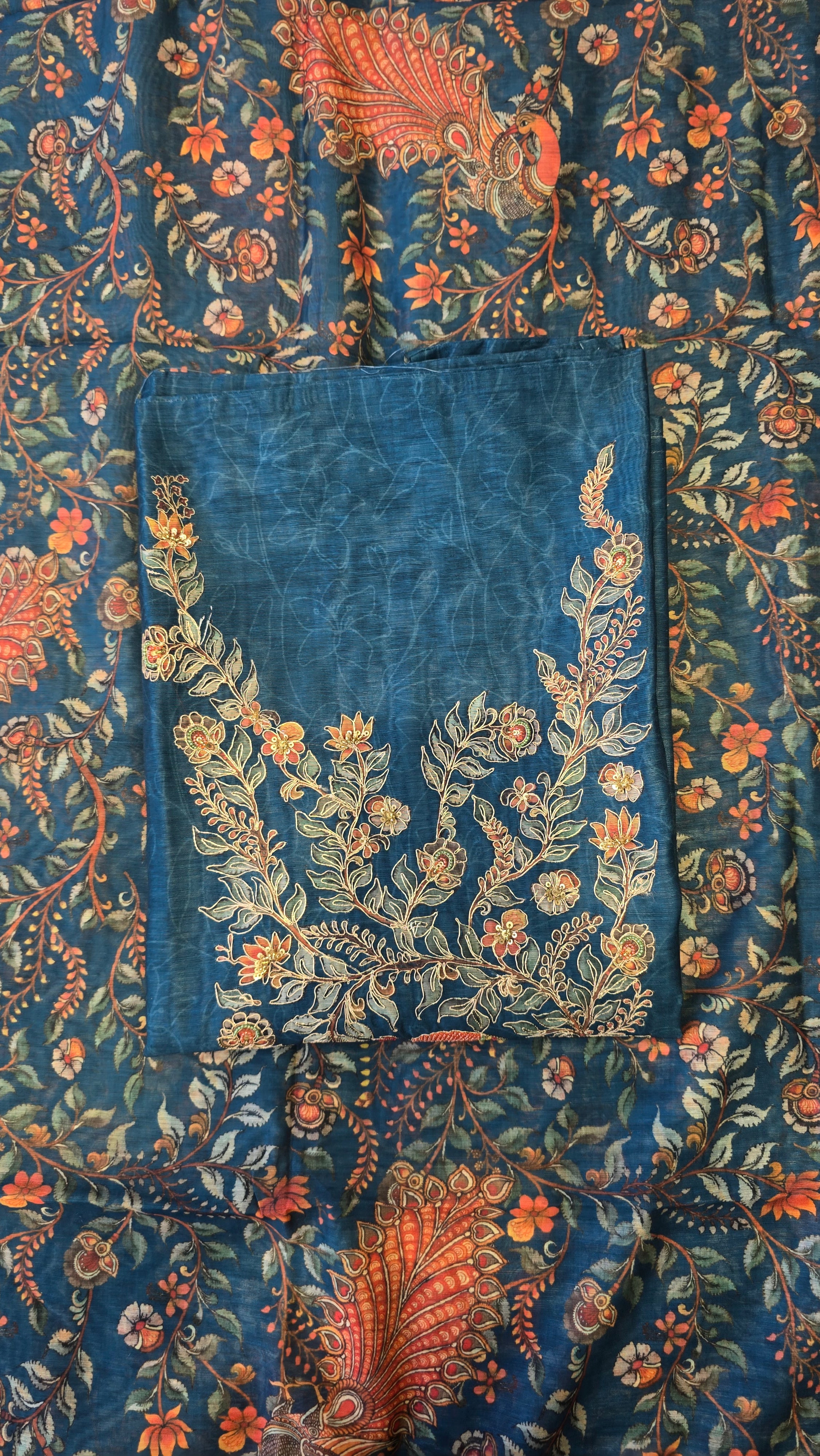 Handloom Chanderi 3pc Suit Set