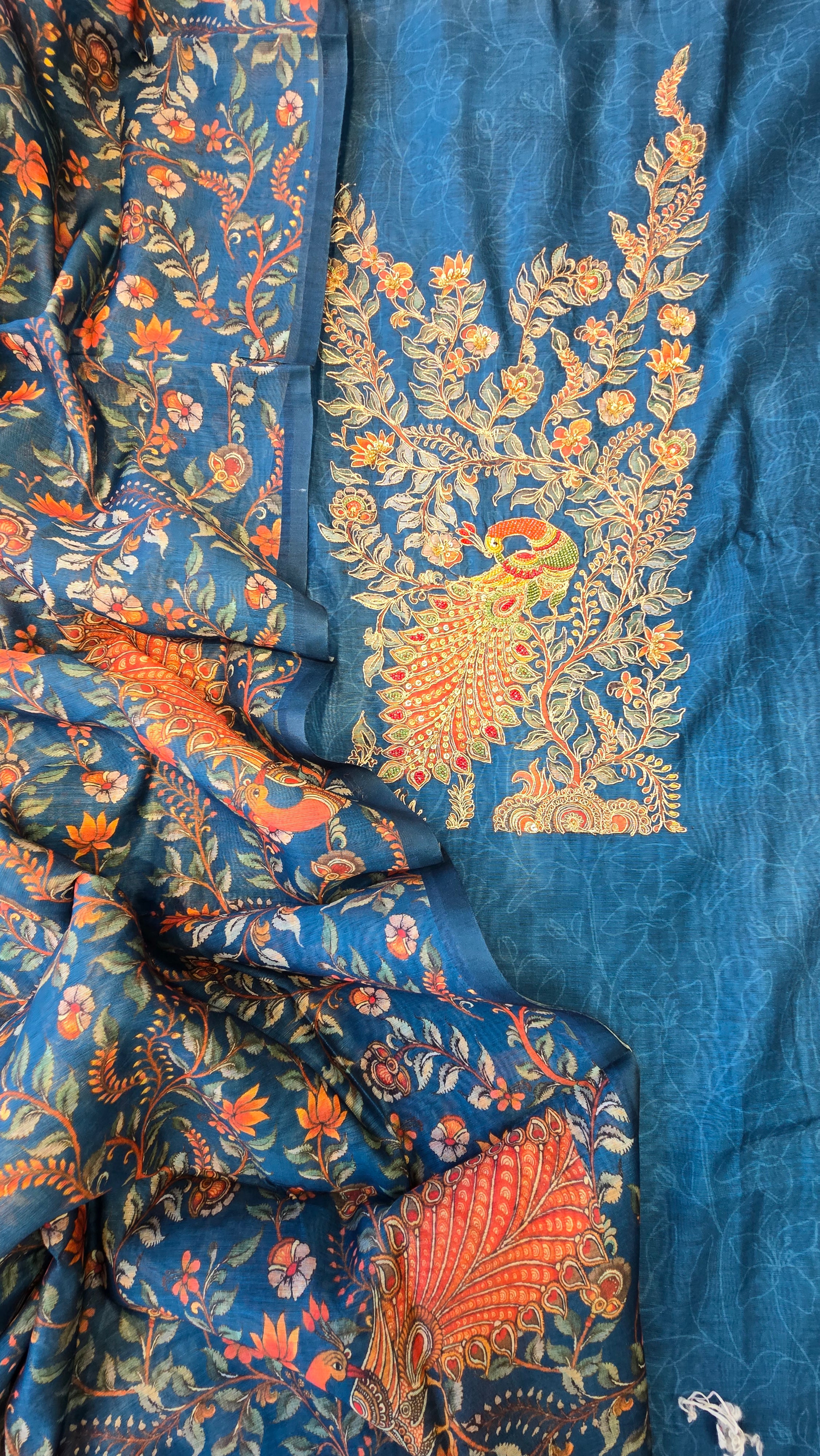 Handloom Chanderi 3pc Suit Set