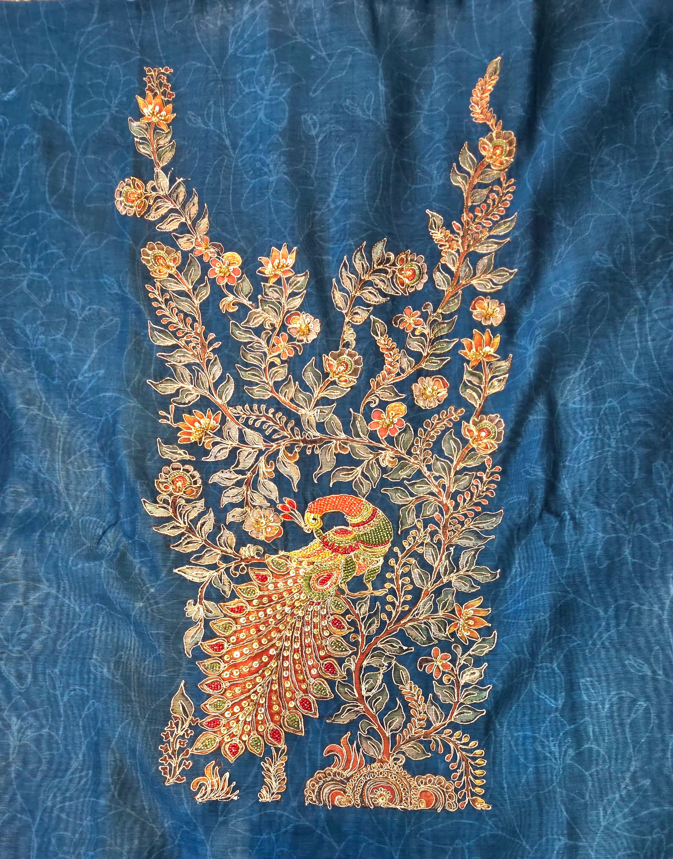 Handloom Chanderi 3pc Suit Set