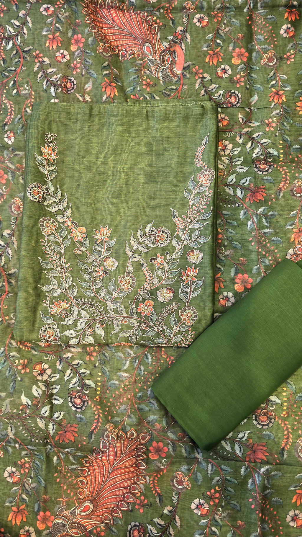 Handloom Chanderi 3pc Suit Set