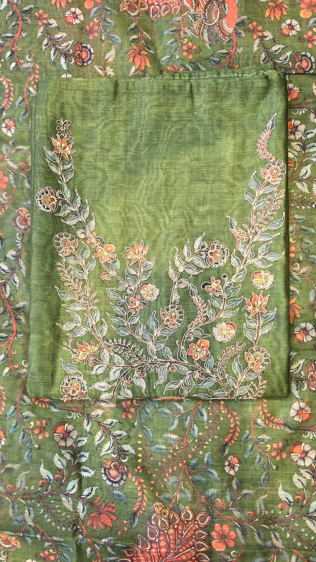 Handloom Chanderi 3pc Suit Set