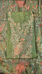 Handloom Chanderi 3pc Suit Set