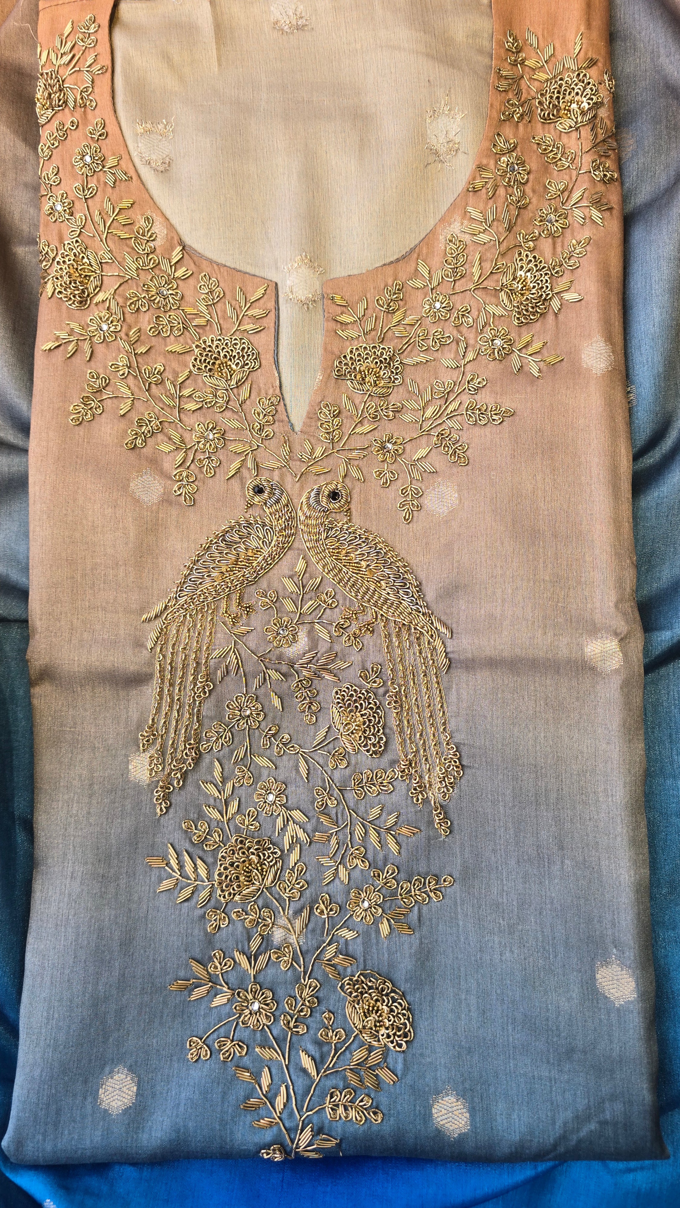 Shaded Blue 3pc Suit Set