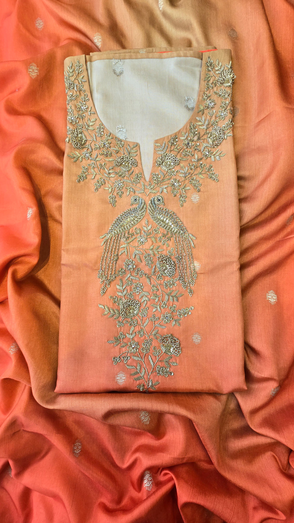 Shaded Orange 3pc Suit Set