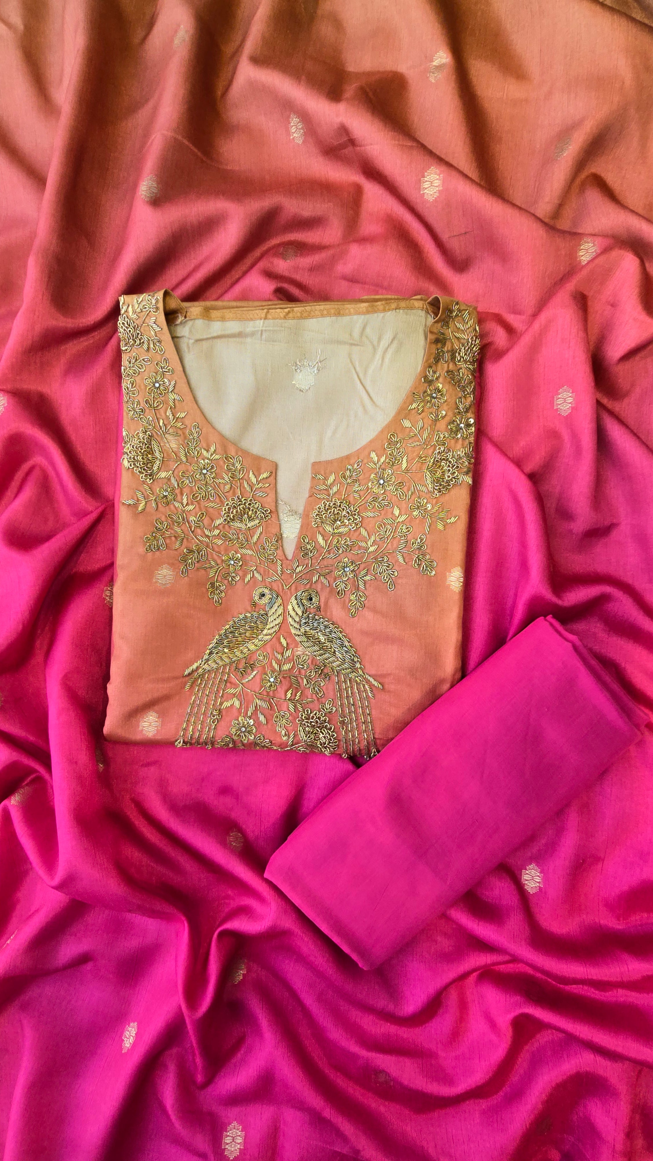 Shaded Pink 3pc Suit Set