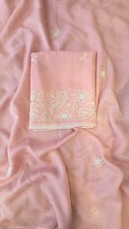 Peach kota doria 3pcs suit set