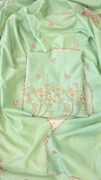 Mint green cross stitch thread embroidery 3pc set