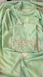 Mint green cross stitch thread embroidery 3pc set