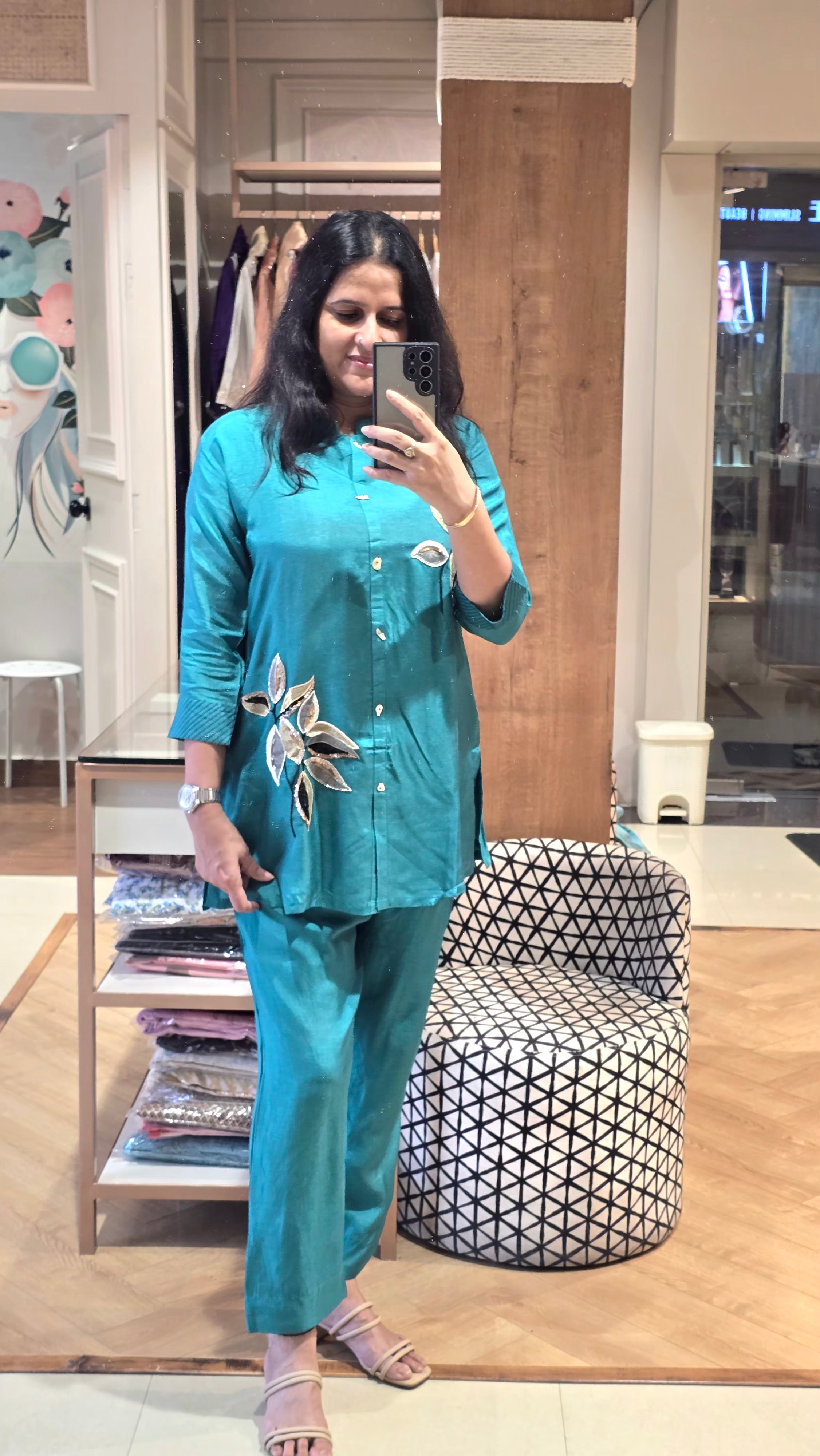 Teal blue co-ord set