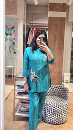 Teal blue co-ord set