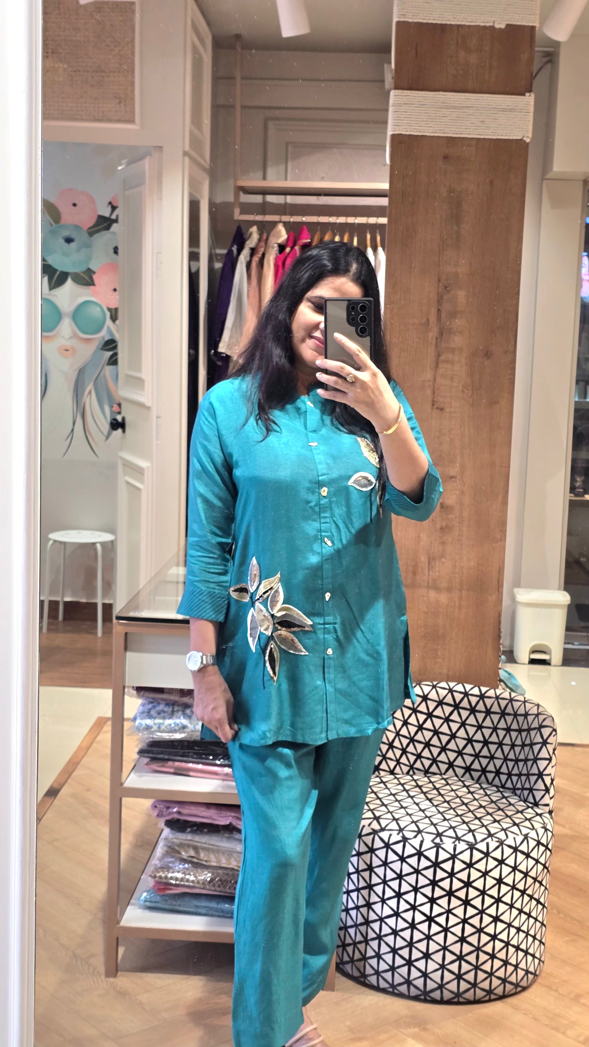 Teal blue co-ord set