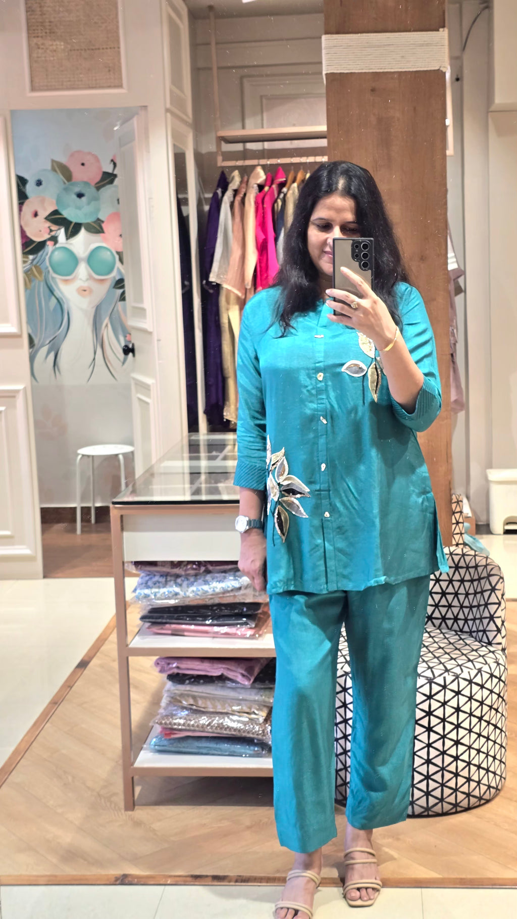 Teal blue co-ord set