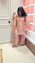 Soft crush tissue handwork 3pc readymade suit set