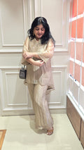Soft crush tissue handwork 2pc readymade co-ord set