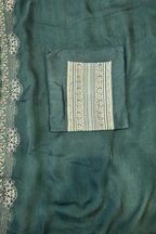 Russian silk zari detailing 3pc unstitched suit set