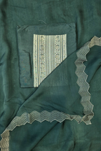 Russian silk zari detailing 3pc unstitched suit set