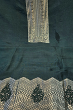 Russian silk zari detailing 3pc unstitched suit set
