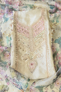 Silk tissue organza 3pc unstitched suit set