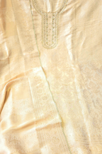 Silk brocade tissue 3pc unstitched suit set