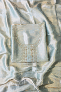 Silk brocade tissue 3pc unstitched suit set