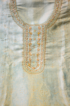 Silk brocade tissue 3pc unstitched suit set