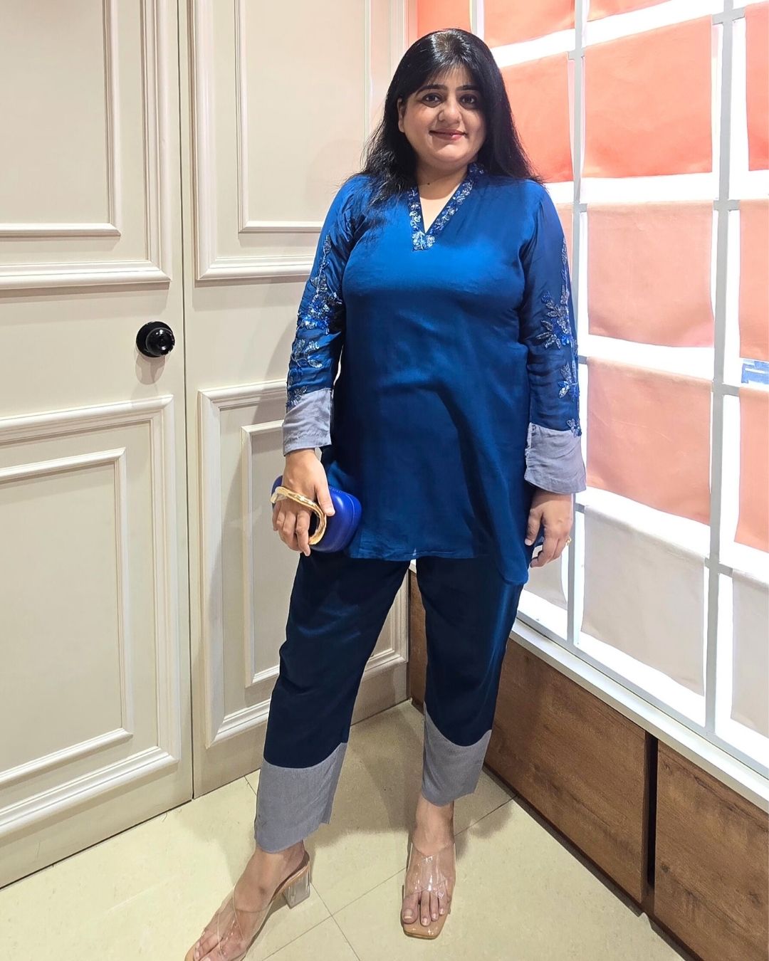 Mid Night Blue Co- ord Set
