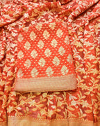 Dark Orange georgett suit set