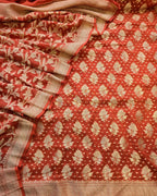 Dark Orange georgett suit set