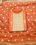 Rust Orange Silk suit set