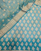 Blue ombre georgett suit set
