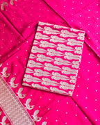 Bird silk zari suit set