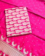 Bird silk zari suit set