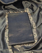 Black silk and tissue suit set