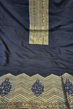 Russian silk zari detailing 3pc unstitched suit set
