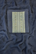 Russian silk zari detailing 3pc unstitched suit set