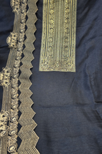 Russian silk zari detailing 3pc unstitched suit set