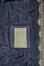 Russian silk zari detailing 3pc unstitched suit set