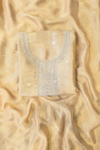 Silk brocade tissue 3pc unstitched suit set