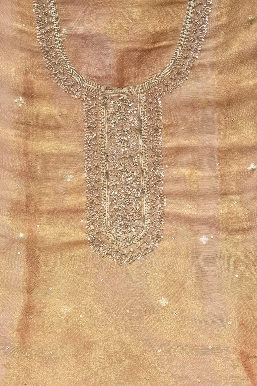 Silk brocade tissue 3pc unstitched suit set