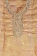 Silk brocade tissue 3pc unstitched suit set