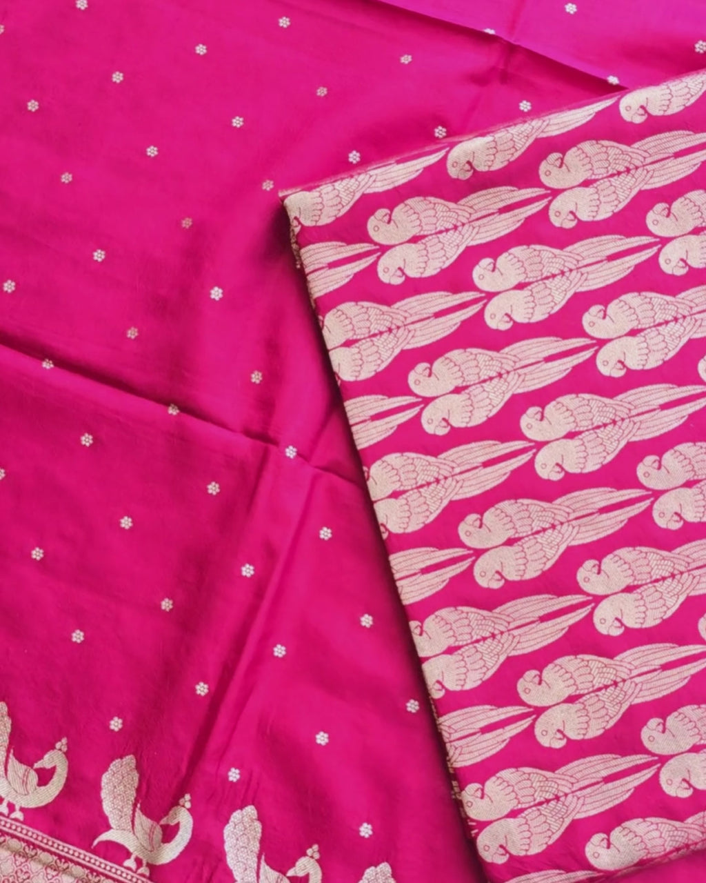Bird silk zari suit set