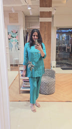 Teal blue co-ord set