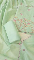 Mint green cross stitch thread embroidery 3pc set