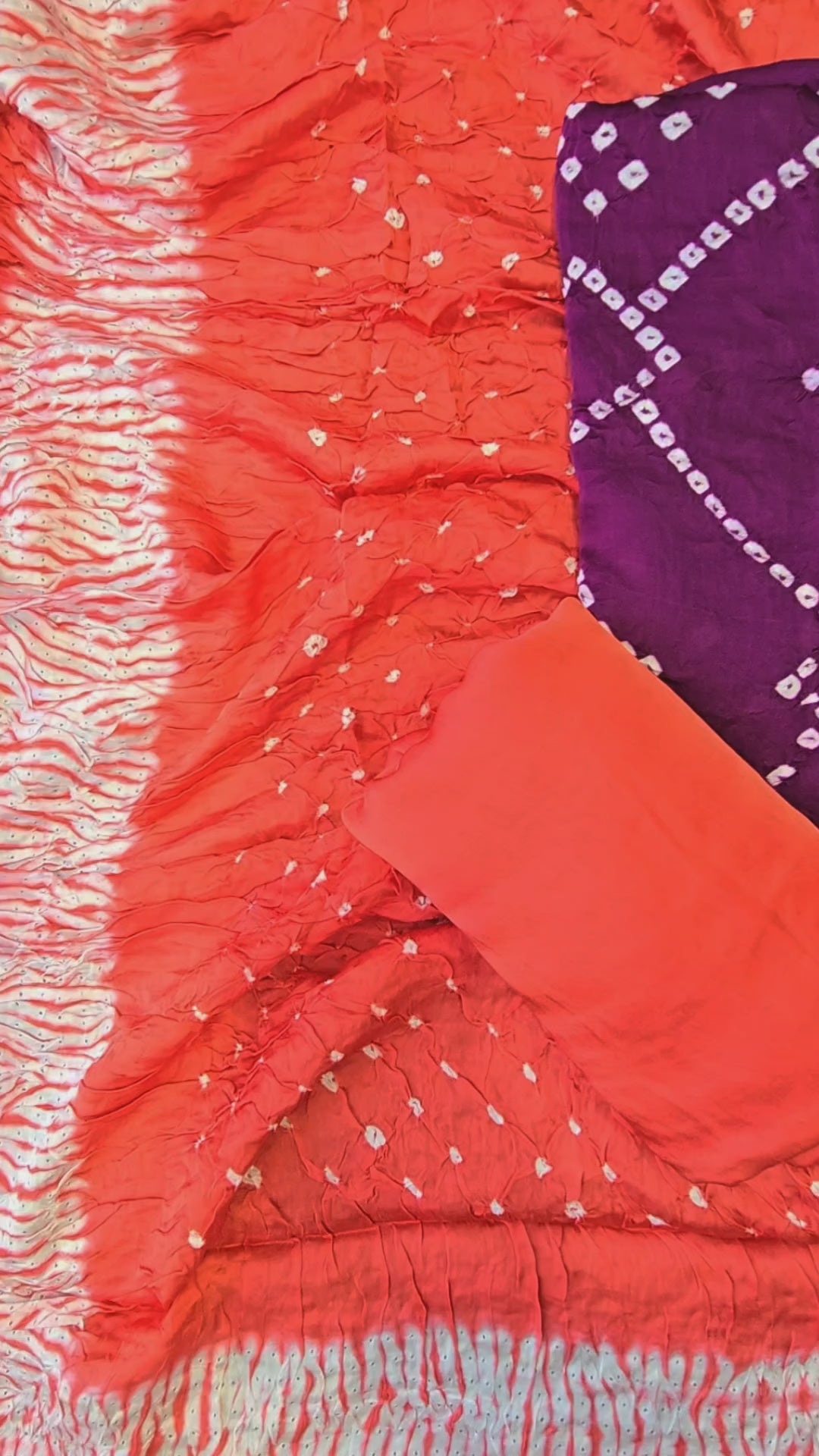 Pure ajrakh modal hand made suit set